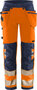 Fristads High vis green werkbroek stretch klasse 2 2644 Hi-vis oranje/marineblauw