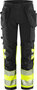 Fristads High vis green werkbroek stretch klasse 1 2643 Hi-vis geel/zwart