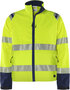 Fristads High vis green stretch jack klasse 3 4647 Hi-vis geel/marineblauw