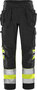 Fristads High vis green werkbroek klasse 1 2640 Hi-vis geel/zwart