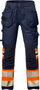 Fristads High vis werkbroek stretch klasse 1 2706 Hi-vis oranje/marineblauw