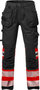 Fristads High vis werkbroek stretch klasse 1 2706 Hi-vis rood/zwart