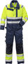 Fristads High vis overall klasse 3 8026 Hi-vis geel/marineblauw