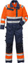 Fristads High vis overall klasse 3 8026 Hi-vis oranje/marineblauw