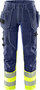 Fristads High vis werkbroek stretch klasse 1 2608 Hi-vis geel/marineblauw