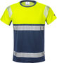 Fristads High vis T-shirt klasse 1 7518 Hi-vis geel/marineblauw