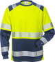 Fristads High vis T-shirt lange mouwen klasse 2 7457 Hi-vis geel/marineblauw