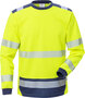 Fristads High vis T-shirt lange mouw klasse 3 7724 Hi-vis geel/marineblauw