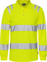 Fristads Hogezichtbaarheids poloshirt met lange mouw klasse 3 7864 Hi-vis geel