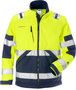 Fristads High vis softshelljack klasse 2 4083 Hi-vis geel/marineblauw