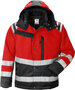 Fristads High vis winterjack klasse 3 4043 Hi-vis rood/zwart