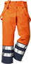 Fristads High vis regenbroek klasse 2 2625 Hi-vis oranje/marineblauw