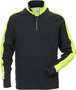 Fristads Sweatshirt met korte rits 7449 Zwart