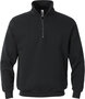 Fristads Sweatshirt met korte ritssluiting 1737 Zwart