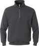Fristads Sweatshirt met korte ritssluiting 1737 Donkergrijs