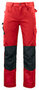Projob 5532 broek met kniezakken Rood