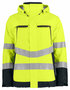 Projob 6441 gevoerde signalisatieregenjas Geel/Zwart