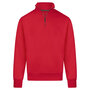 B2B Zipneck Band Sweater Mason Red