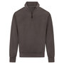 B2B Zipneck Band Sweater Mason Grey