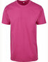 Build Your Brand T-Shirt Round Neck Hibiskus Pink